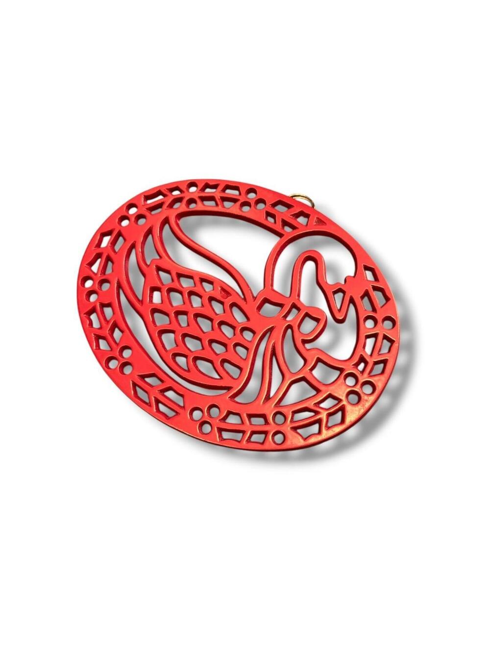 Red Swan Metal Trivet/Pot Holder